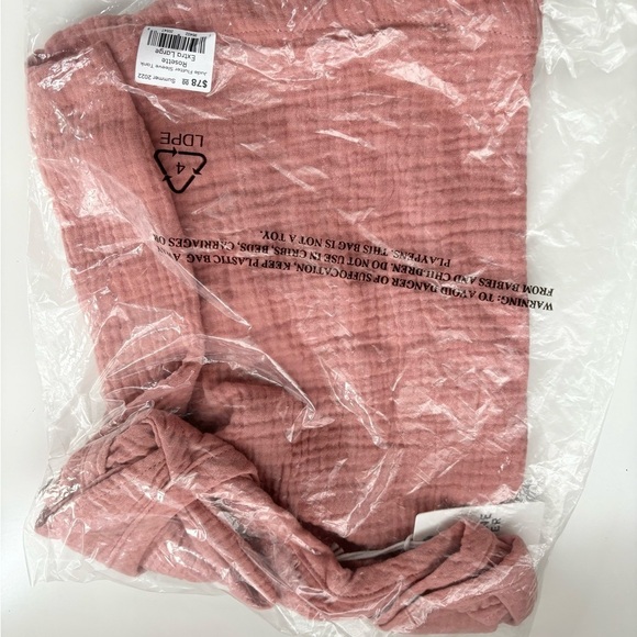 Marine Layer Jude Flutter Sleeve Tank Rosette Pink size XL new - Picture 4 of 6